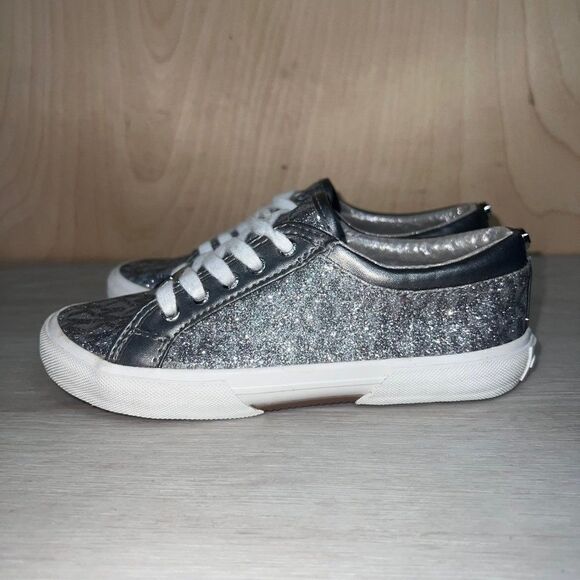 Michael Kors Silver Glitter Casual Sneakers Toddler 13 - Picture 1 of 10